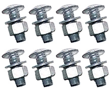 Highway Rail Hardware Kit - 8 Nut, Bolt & Washer Sets
