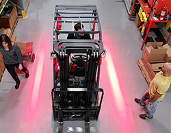 Forklift Warning Light - Single Side - LED - Red
