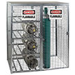 Cylinder Safety Cabinet, 61"W x 30.5"D x 64.5"H - Stores 8 Horiz. & 9 Vert. Cylinders