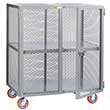 Mesh Security Truck - Fixed Center Shelf, 36"D x 60"W