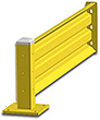 4ft. W x 18 in. H Steel Guard Rail - Single High Adder