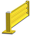 5ft. W x 18 in. H Steel Guard Rail - Single High Adder