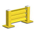 2ft. W x 18 in. H Steel Guard Rail - Single High Starter