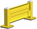 Lift-Out Steel Guard Rail - Single High Starter at 48 inch Post centers