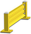5ft. W x 18 in. H Steel Guard Rail - Single High Starter