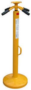 4-handle Spin Lift Stabilizing Trailer Jack - Square Top Plate, 44" Lowered Height