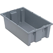 Stack & Nest Tote -18"L x 11"W x 6"H, 0.5 Cubic Feet - Carton of 6