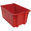 Stack & Nest Tote - 29-1/2"L x 19-1/2"W x 15"H, 3.7 Cubic Feet - Carton of 3