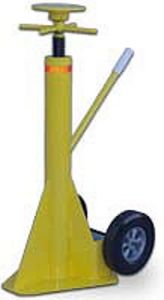 Stabilizing Trailer Jack - Round Top Plate, Spin Top Lift