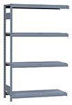 Medium Duty Mini-Rack Shelving - 48" W x 18" D x 75"H, Adder w/ 4 Shelves & Steel Decking