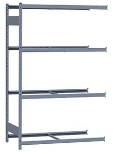 Medium Duty Mini-Rack Shelving - 48" W x 24" D x 75"H, Adder w/ 4 Shelves