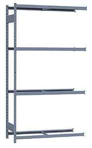 Medium Duty Mini-Rack Shelving - 48" W x 18" D x 87" H, Adder w/ 4 Shelves