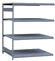 Medium Duty Mini-Rack Shelving - 60" W x 48" D x 75"H, Adder w/ 4 Shelves & Steel Decking