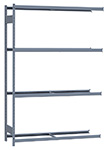 Medium Duty Mini-Rack Shelving - 60" W x 18" D x 87" H, Adder w/ 4 Shelves