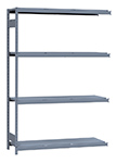 Medium Duty Mini-Rack Shelving - 60" W x 18" D x 87" H, Adder w/ 4 Shelves & Steel Decking