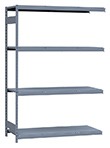 Medium Duty Mini-Rack Shelving - 60" W x 24" D x 87" H, Adder w/ 4 Shelves & Steel Decking