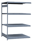 Medium Duty Mini-Rack Shelving - 60" W x 48" D x 87" H, Adder w/ 4 Shelves & Steel Decking