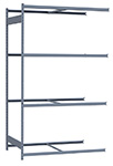 Medium Duty Mini-Rack Shelving - 60" W x 36" D x 99" H, Adder w/ 4 Shelves
