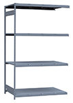 Medium Duty Mini-Rack Shelving - 60" W x 36" D x 99" H, Adder w/ 4 Shelves & Steel Decking