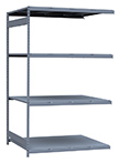 Medium Duty Mini-Rack Shelving - 60" W x 48" D x 99" H, Adder w/ 4 Shelves & Steel Decking
