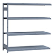 Medium Duty Mini-Rack Shelving - 72" W x 24" D x 75"H, Adder w/ 4 Shelves & Steel Decking