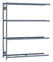 Medium Duty Mini-Rack Shelving - 72" W x 18" D x 87" H, Adder w/ 4 Shelves