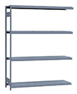 Medium Duty Mini-Rack Shelving - 72" W x 18" D x 87" H, Adder w/ 4 Shelves & Steel Decking