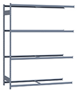 Medium Duty Mini-Rack Shelving - 72" W x 24" D x 87" H, Adder w/ 4 Shelves
