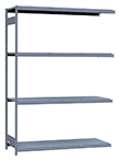 Medium Duty Mini-Rack Shelving - 72" W x 24" D x 99" H, Adder w/ 4 Shelves & Steel Decking