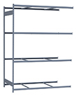 Medium Duty Mini-Rack Shelving - 72" W x 36" D x 99" H, Adder w/ 4 Shelves