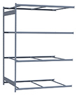 Medium Duty Mini-Rack Shelving - 72" W x 48" D x 99" H, Adder w/ 4 Shelves