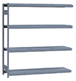 Heavy Duty Mini-Rack Shelving - 72" W x 18" D x 75"H, Adder w/ 4 Shelves & Steel Decking