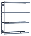 Heavy Duty Mini-Rack Shelving - 72" W x 24" D x 87" H, Adder w/ 4 Shelves