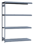 Heavy Duty Mini-Rack Shelving - 72" W x 24" D x 99" H, Adder w/ 4 Shelves & Steel Decking