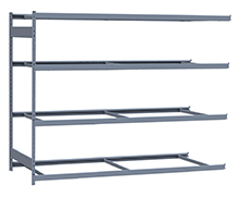 Heavy Duty Mini-Rack Shelving - 96" W x 36" D x 75"H, Adder w/ 4 Shelves