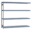 Heavy Duty Mini-Rack Shelving - 96" W x 18" D x 87" H, Adder w/ 4 Shelves & Steel Decking