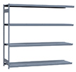 Heavy Duty Mini-Rack Shelving - 96" W x 24" D x 87" H, Adder w/ 4 Shelves & Steel Decking
