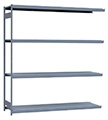 Heavy Duty Mini-Rack Shelving - 96" W x 24" D x 99" H, Adder w/ 4 Shelves & Steel Decking