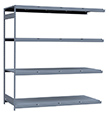 Heavy Duty Mini-Rack Shelving - 96" W x 36" D x 99" H, Adder w/ 4 Shelves & Steel Decking