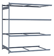 Heavy Duty Mini-Rack Shelving - 96" W x 48" D x 99" H, Adder w/ 4 Shelves