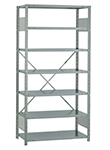 Open Steel Industrial Shelving - 36" W x 24" D x 75" H, 7-Shelf Starter, 625 lbs. cap. per shelf