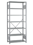 Open Steel Industrial Shelving - 36" W x 18" D x 87" H, 7-Shelf Starter, 800 lbs. cap. per shelf