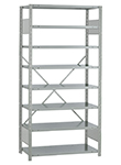 Open Steel Industrial Shelving - 36" W x 18" D x 75" H, 8-Shelf Starter, 800 lbs. cap. per shelf