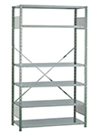 Open Steel Industrial Shelving - 42" W x 24" D x 87" H, 6-Shelf Starter, 650 lbs. cap. per shelf