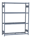 Medium Duty Mini-Rack Shelving - 60" W x 18" D x 75"H, Starter w/ 4 Shelves