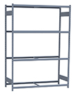 Medium Duty Mini-Rack Shelving - 60" W x 24" D x 87" H, Starter w/ 4 Shelves