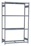 Medium Duty Mini-Rack Shelving - 60" W x 24" D x 99" H, Starter w/ 4 Shelves