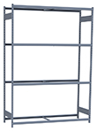 Medium Duty Mini-Rack Shelving - 72" W x 24" D x 99" H, Starter w/ 4 Shelves