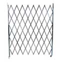 Retractable Folding Gate, Single, 3' - 4' W, 6' 6" Collapsed Ht, 6' Expanded Ht