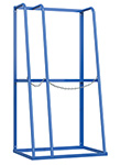 Vertical Bar Storage Rack - 2 Openings (Right Wide Opening) 48-1/2"W x 36"D x 92"H, 1,500 lbs. Capacity Per Opening